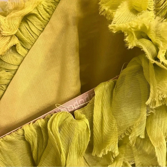 Maria Lucia Hohan Kania lime silk mini dress size FR 40 - Picture 8 of 12
